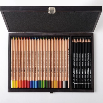 Lyra Rembrandt Polycolor ve Art Design 48 Parça Çizim Seti Ahşap Kutulu