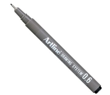 Artline Drawing System Teknik Çizim Kalemi Siyah 0.6