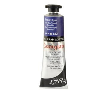 Daler Rowney Georgian Yağlı Boya 38ml 142-Primary Cyan (Phthalo Blue)