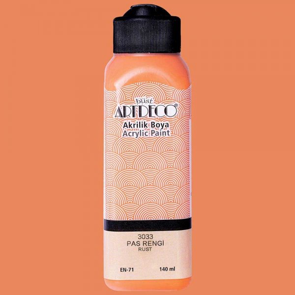 Artdeco Yeni Formül Akrilik Boya 140 ml 3033 Pas Rengi