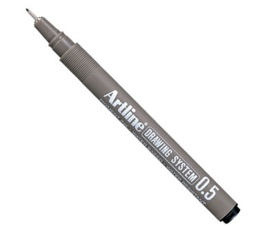 Artline Drawing System Teknik Çizim Kalemi Siyah 0.5