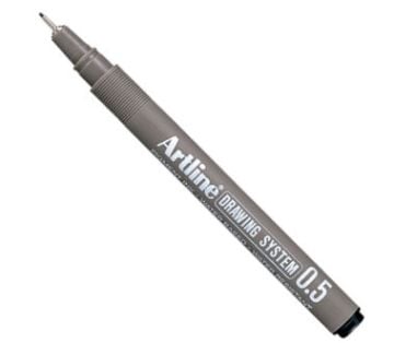 Artline Drawing System Teknik Çizim Kalemi Siyah 0.5