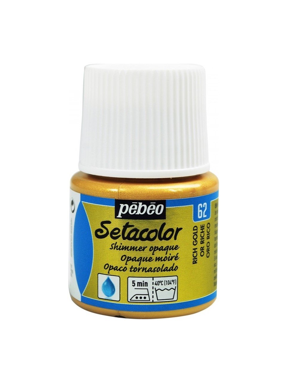 Pebeo Setacolor Shimmer (Pırıltılı) Opak Kumaş Boyası 62 RİCH GOLD