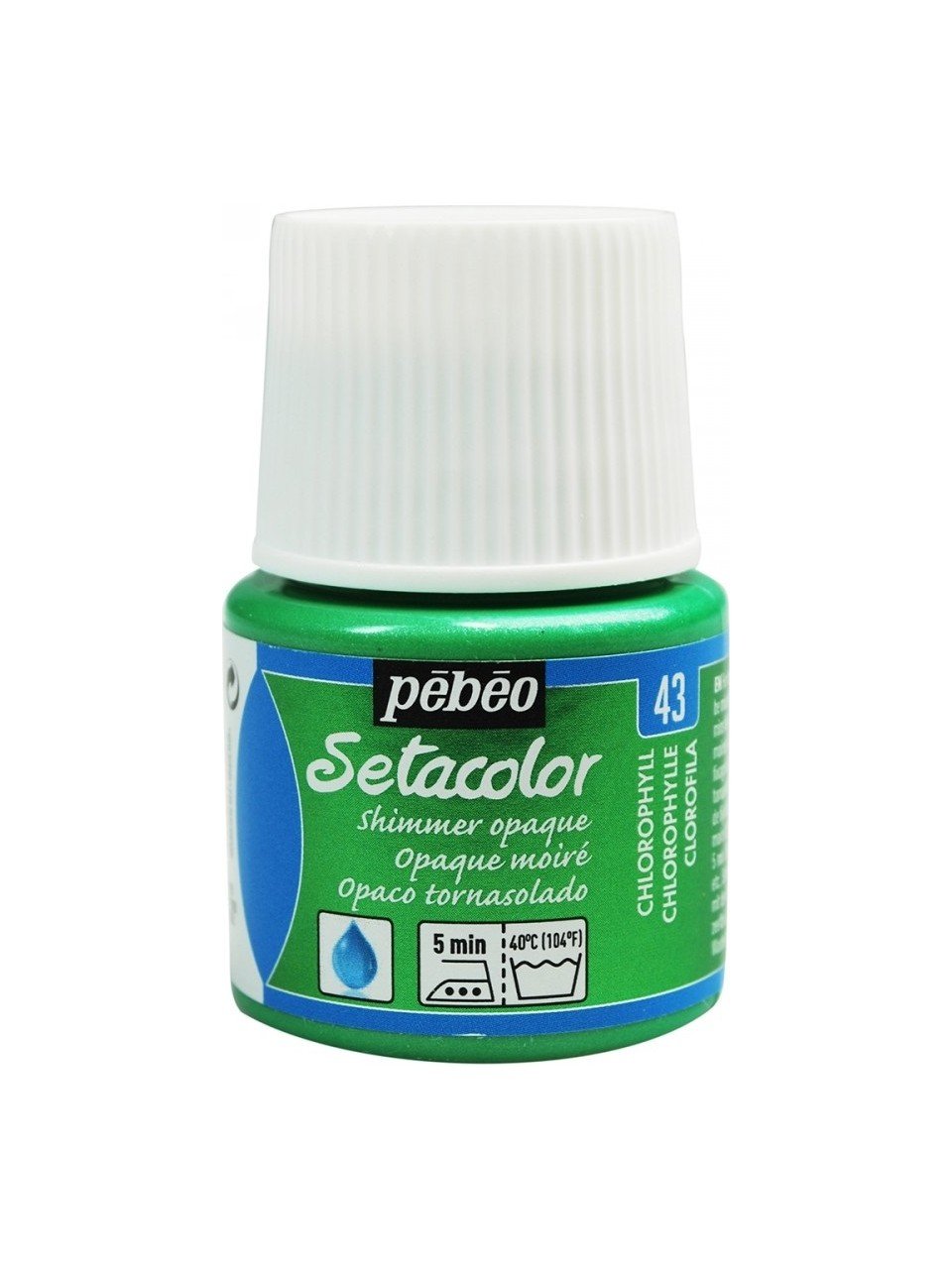 Pebeo Setacolor Shimmer (Pırıltılı) Opak Kumaş Boyası 43 CHLOROPHYLL