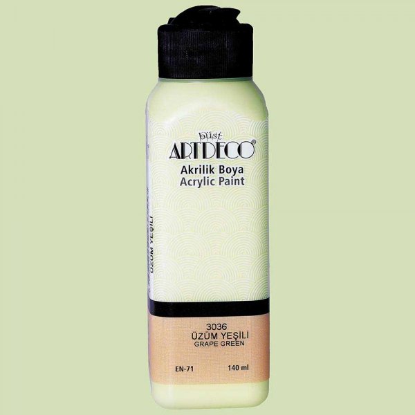 Artdeco Yeni Formül Akrilik Boya 140 ml 3036 Üzüm Yeşili