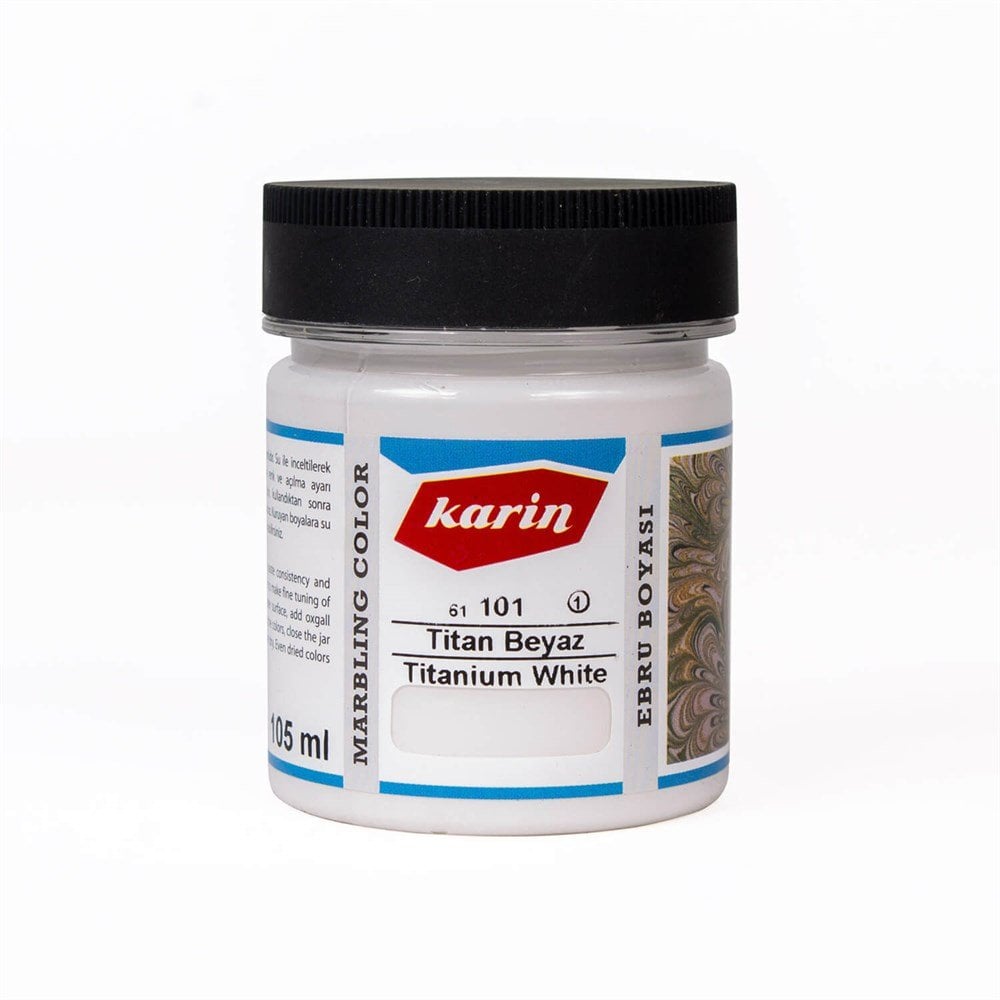 Karin Ebru Boyası 101 Titan Beyaz 105 ml