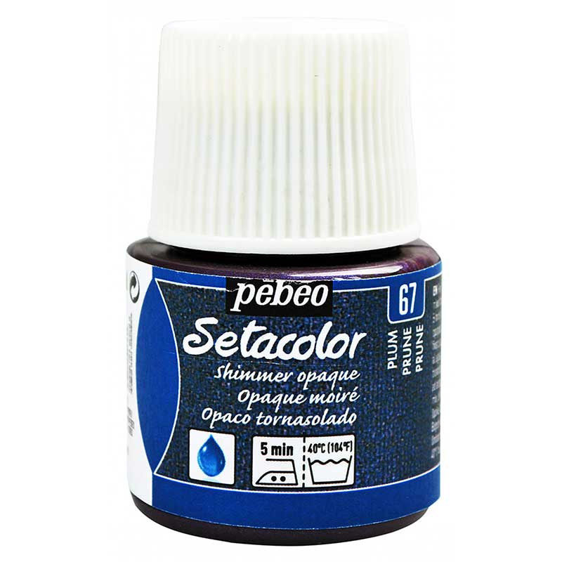 Pebeo Setacolor Shimmer (Pırıltılı) Opak Kumaş Boyası 67 PLUM