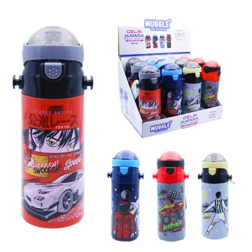 Muggle Pipetli Çelik Matara Soccer Desenli 550 ml