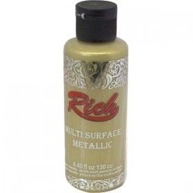 Rich Multi Surface (Multisurface) Metalik Boya 6512 - Soft Altın 130 cc