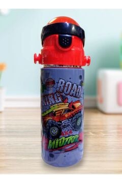 Muggle Pipetli Çelik Matara Road King Desenli 550 ml