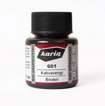 Karin Hat ve Kaligrafi Mürekkebi 601 Kahverengi 45 ml