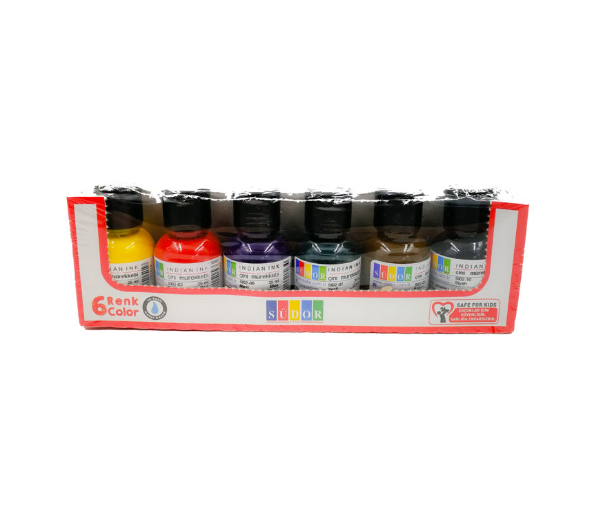 Südor Çini Mürekkebi 6 Renk 25 ml