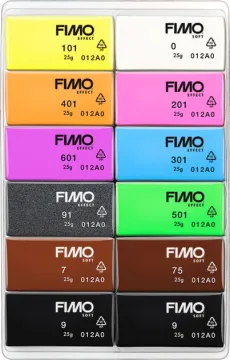 Staedtler Fimo Effect Neon Modelleme Polimer Kil Seti 12 Renk