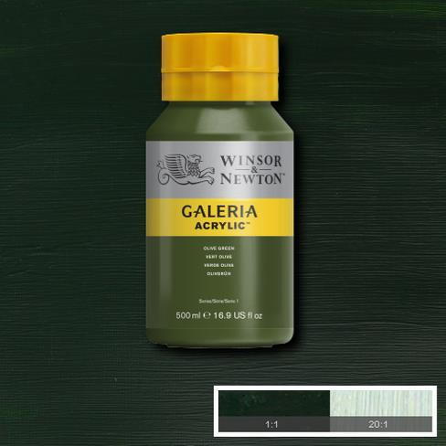 Winsor Newton Galeria Akrilik Boya 500ml 447 Olive Green