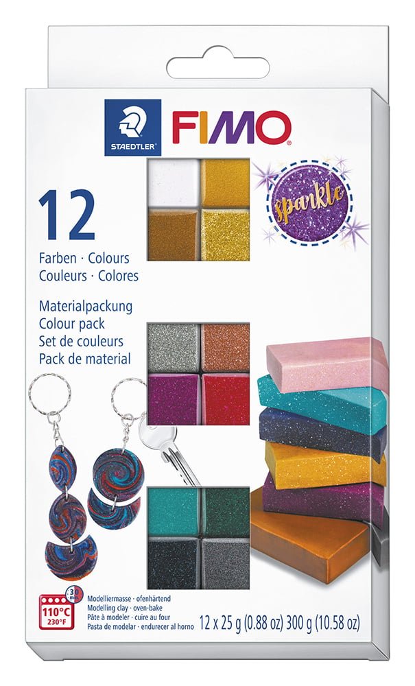 Staedtler Fimo Effect Metalik Modelleme Polimer Kil Seti 12 Renk