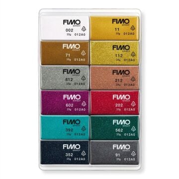 Staedtler Fimo Effect Metalik Modelleme Polimer Kil Seti 12 Renk