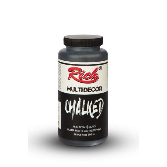 Rich Multi Dekor Chalked Boya 4580 - Siyah 500 cc