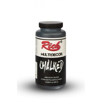 Rich Multi Dekor Chalked Boya 4580 - Siyah 500 cc