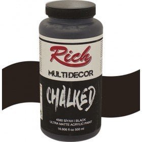 Rich Multi Dekor Chalked Boya 4580 - Siyah 500 cc