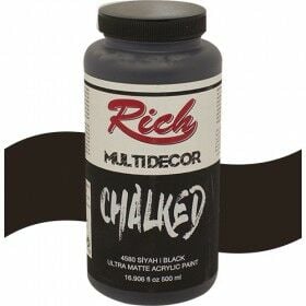 Rich Multi Dekor Chalked Boya 4580 - Siyah 500 cc