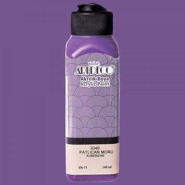 Artdeco Yeni Formül Akrilik Boya 140 ml 3049 Patlıcan Moru