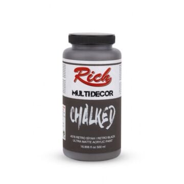 Rich Multi Dekor Chalked Boya 4578 - Retro Siyah 500 cc