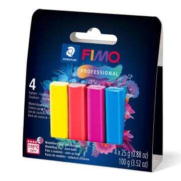Staedtler Fimo Professional True Colours Modelleme Polimer Kil Seti 4x25Gr.