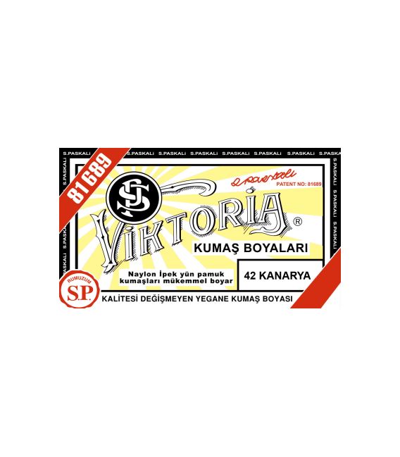 Viktoria Toz Kumaş Boyası 42 Kanarya