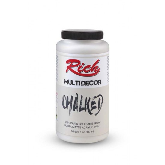 Rich Multi Dekor Chalked Boya 4574 - Paris Gri 500 cc