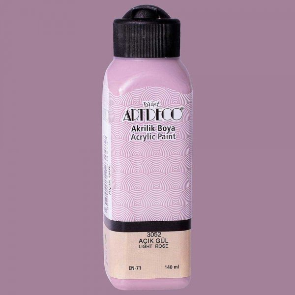 Artdeco Yeni Formül Akrilik Boya 140 ml 3052 Açık Gül