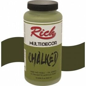 Rich Multi Dekor Chalked Boya 4568 - Yağ Yeşili 500 cc