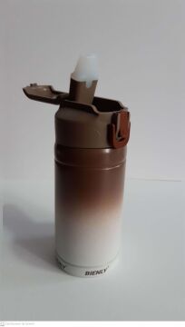 Bienly Degrade Paslanmaz Çelik Matara PİPETLİ 500ML KAHVERENGİ - 304