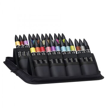 Winsor & Newton Promarker Brush Öğrenci & Tasarımcı Çantalı Set : 24 Renk