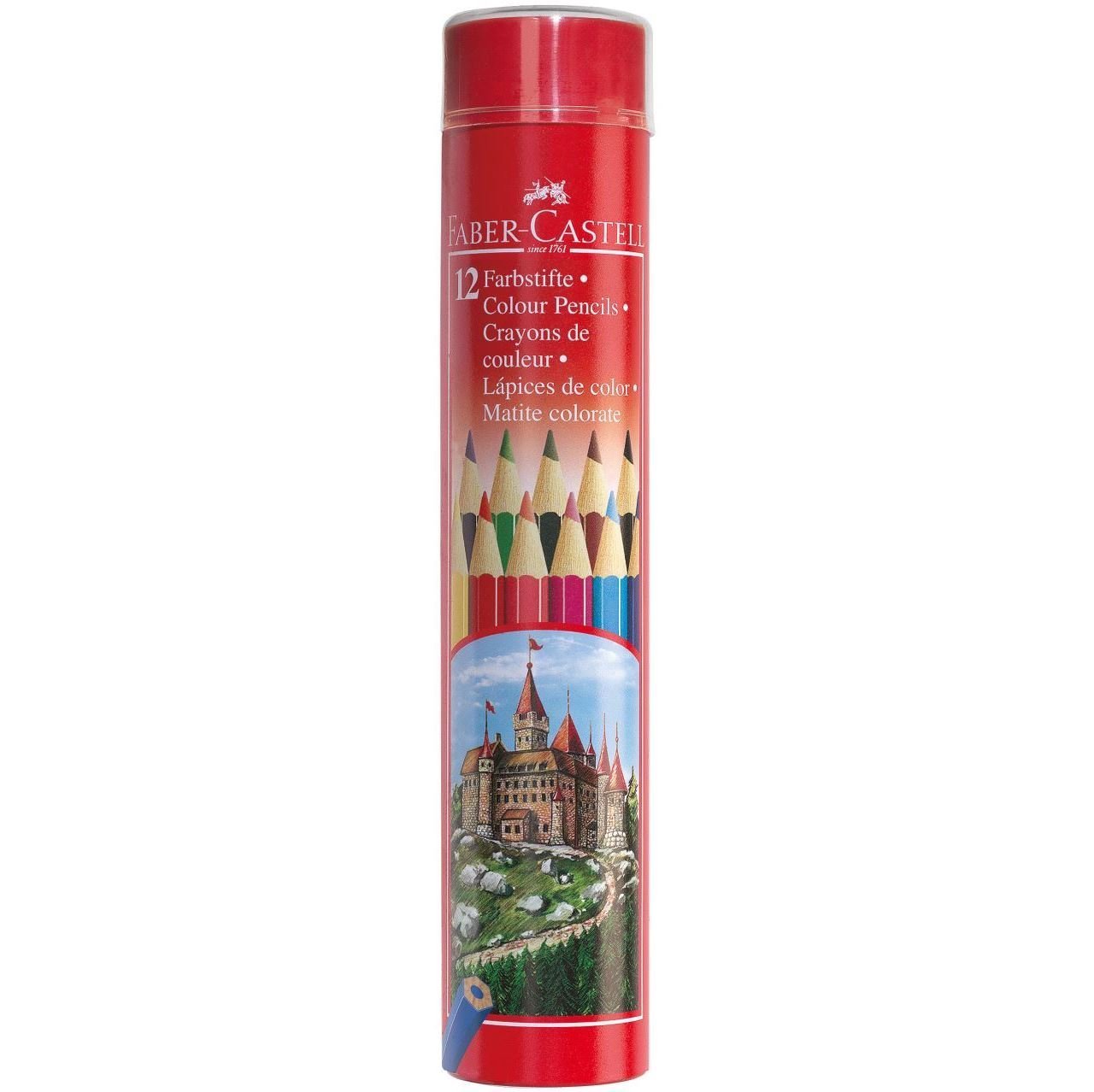 Faber Castell Metal Tüpte Kuru Boya Kalemi 12 Renk