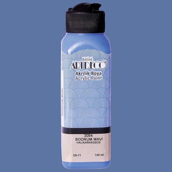 Artdeco Yeni Formül Akrilik Boya 140 ml 3054 Bodrum Mavi