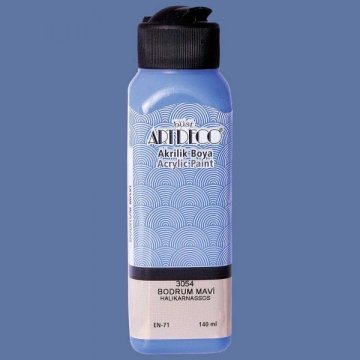 Artdeco Yeni Formül Akrilik Boya 140 ml 3054 Bodrum Mavi