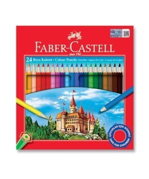 Faber Castell Karton Kutu Kuru Boya Kalemi 24 Renk 116324