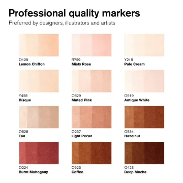 Winsor & Newton Promarker Set 12+1 Skin Tones 2