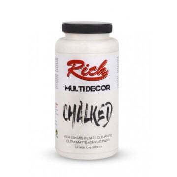Rich Multi Dekor Chalked Boya 4504 - Eskimiş Beyaz 500 cc