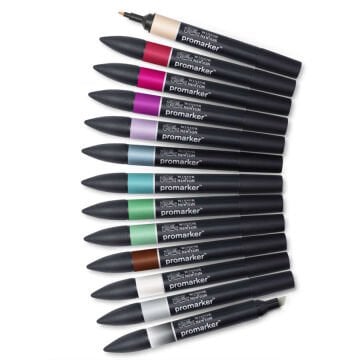 Winsor & Newton Promarker Set 12+1 Manga Chibi