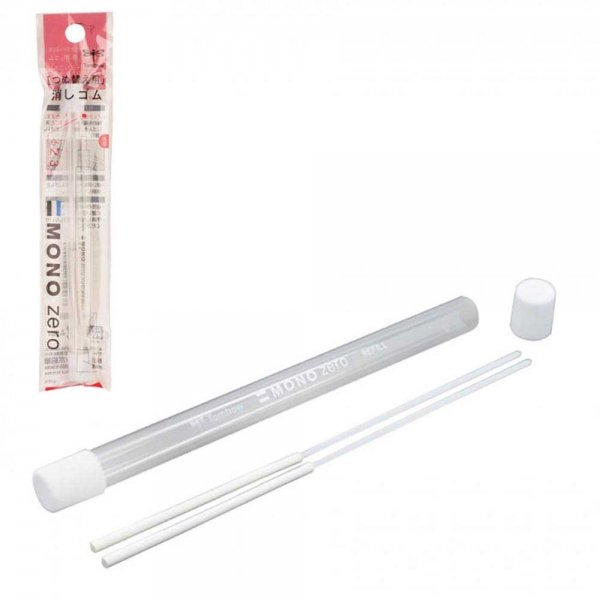 Tombow Mono Zero 2.3 mm Yuvarlak Uçlu Kalem Silgi Yedeği 2'li Paket