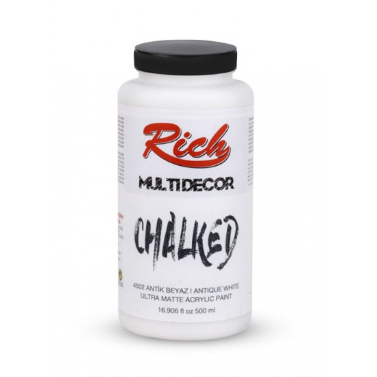 Rich Multi Dekor Chalked Boya 4502 - Antik Beyaz 500 cc