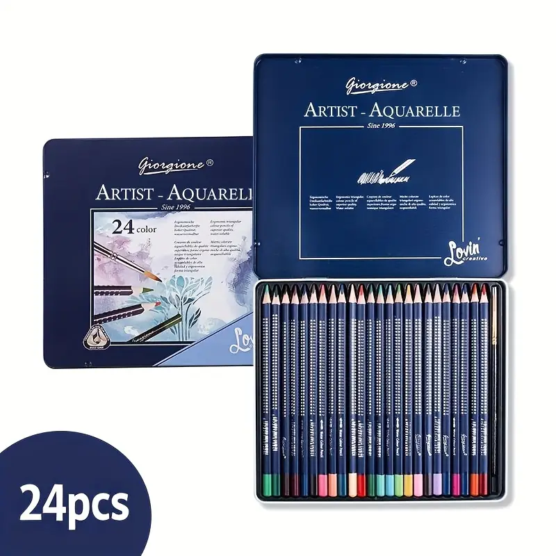 Giorgione Artist Aquarelle Sulu Boya Kalemi  24 Renk