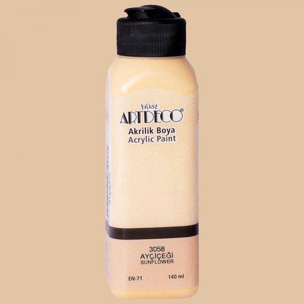 Artdeco Yeni Formül Akrilik Boya 140 ml 3058 Ayçiçeği