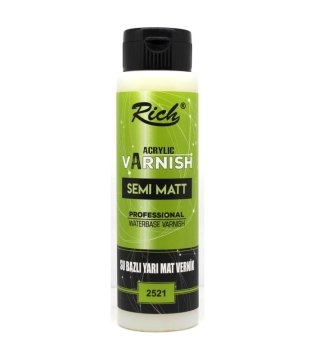 RİCH SU BAZLI YARI MAT VERNİK 500CC