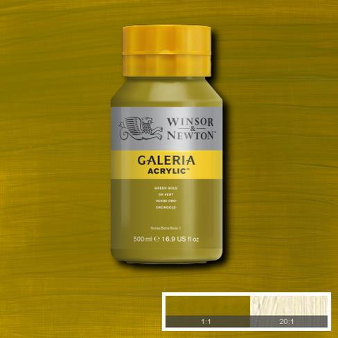 Winsor Newton Galeria Akrilik Boya 500ml 294 Green Gold