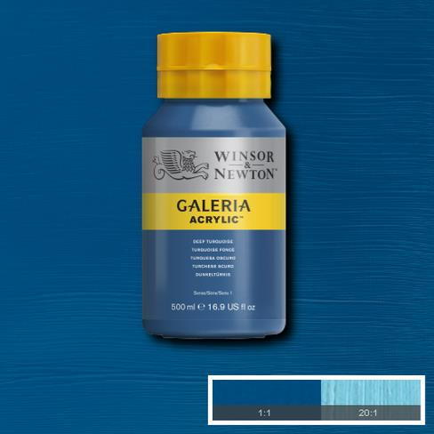Winsor Newton Galeria Akrilik Boya 500ml 232 Deep Turquoise