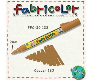Zig Fabricolor Örtücü Kumaş Boyama Kalemi BAKIR