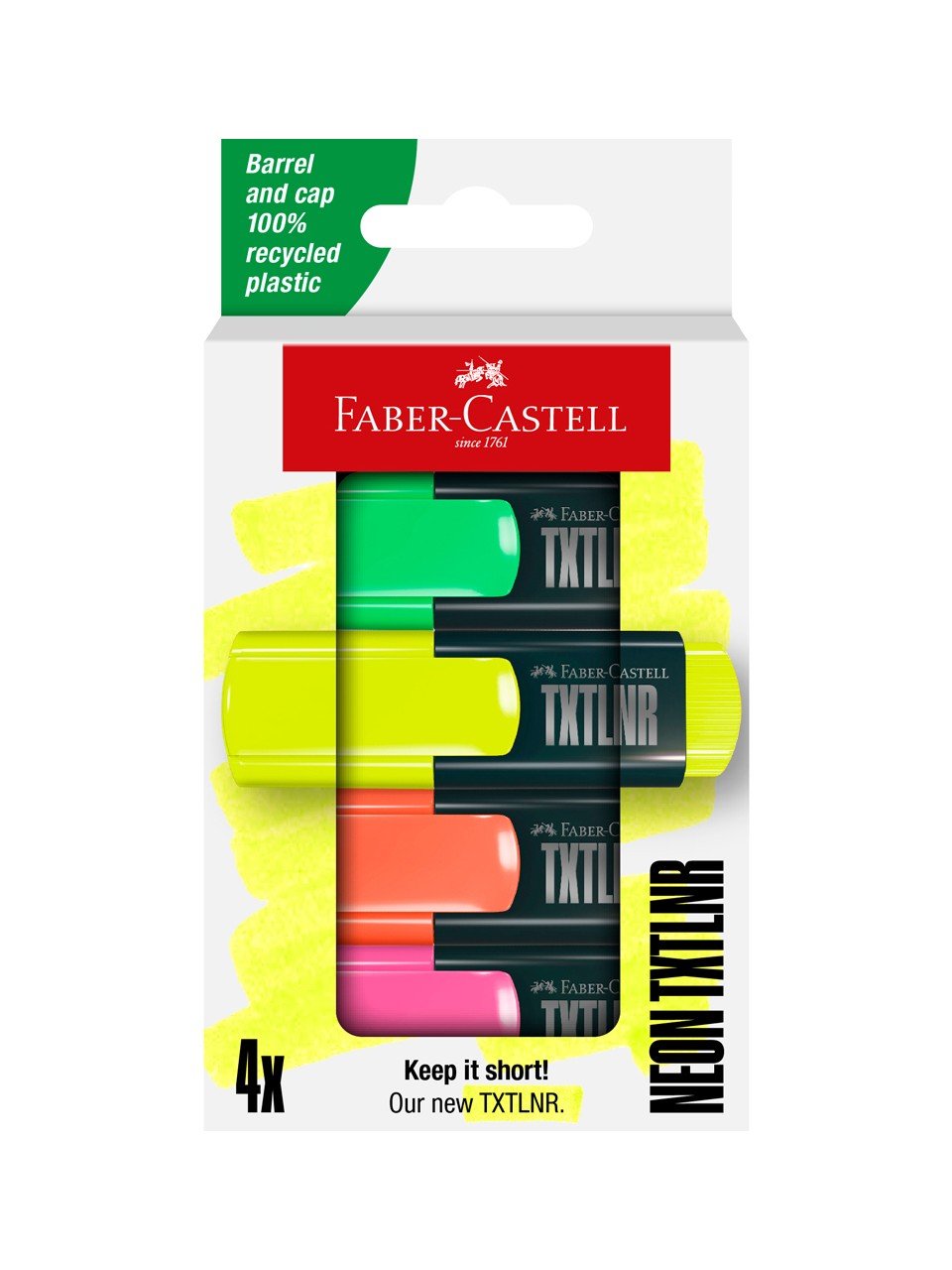 Faber Castell Fosforlu Kalem Mini Textliner 4 Renk