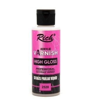 RİCH SU BAZLI HİGH GLOSS PARLAK VERNİK 120ML